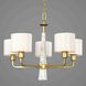 Santa Barbara 5 Light 27 inch Vintage Gold Chandelier Ceiling Light, Design Series
